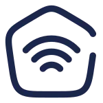 Home Wifi Angle SVG Icon